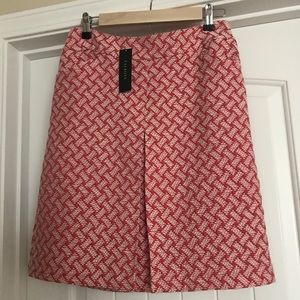 NWT Talbots wool salmon/cream mini skirt.